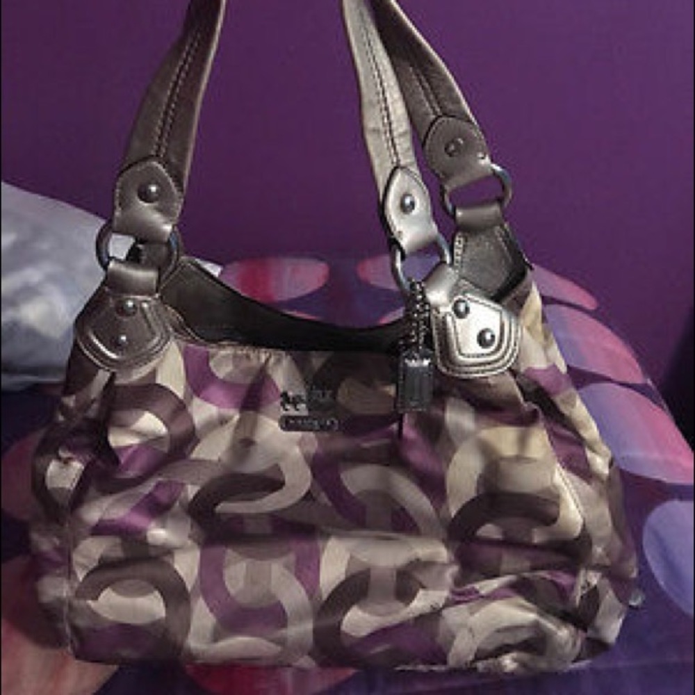 COACH Madison Sateen Maggie Shoulder Bag